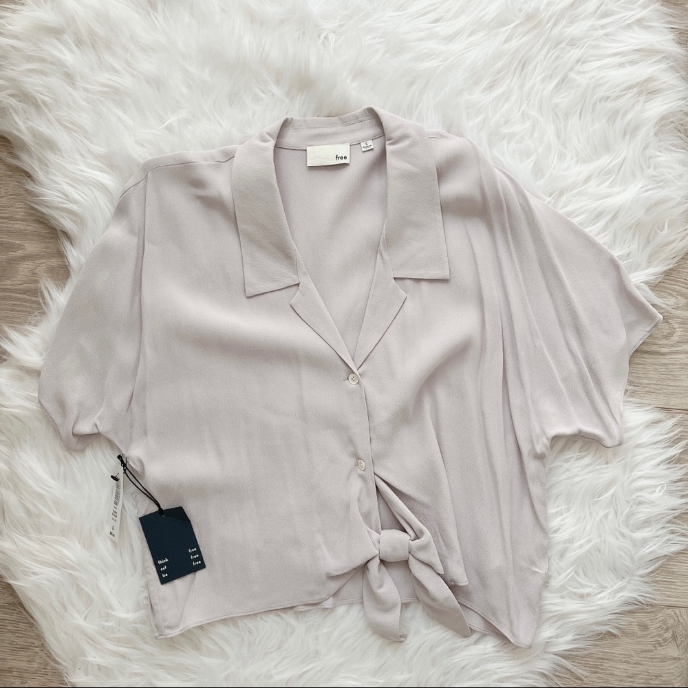 Wilfred Free Tie Front Blouse - Picture 2 of 3